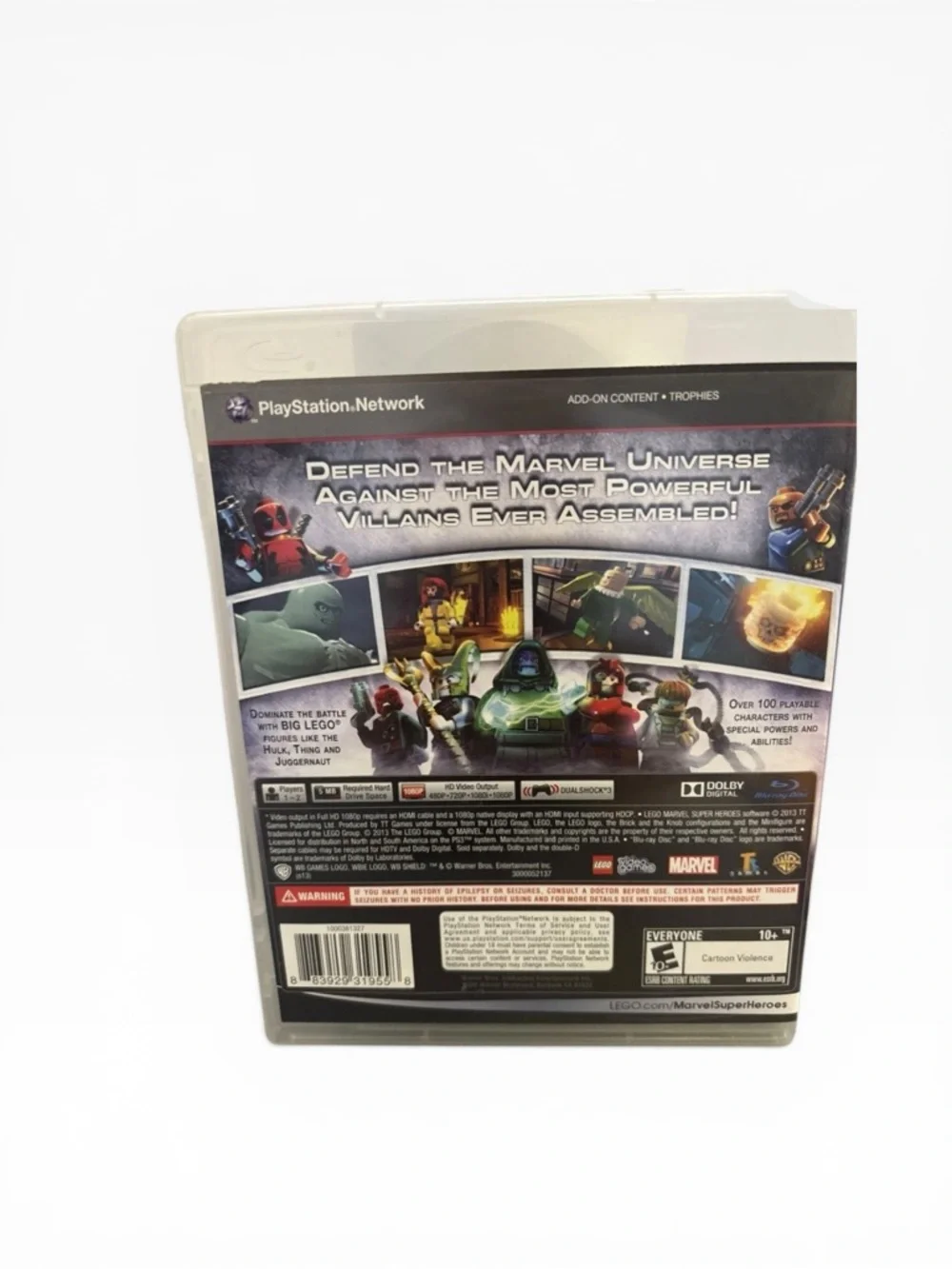 LEGO Marvel Super Heroes Sony PlayStation 3/Ps3 (2013) CIB